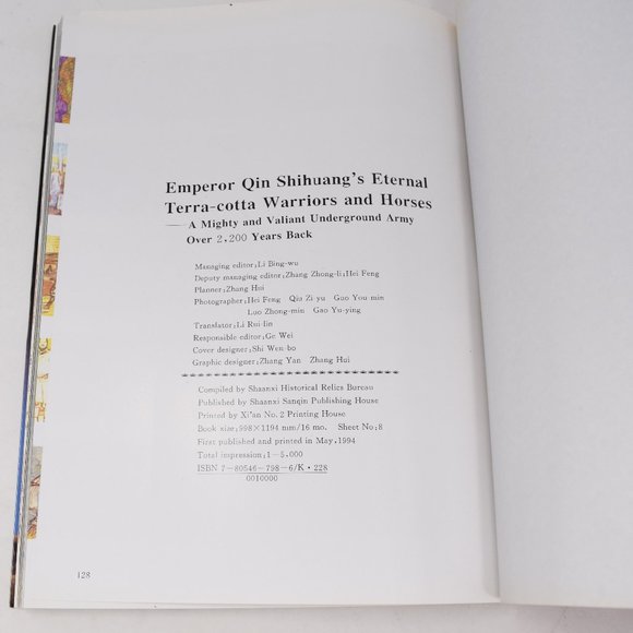 Emperor Qin Shihuang Eternal Terra Cotta Warriors Horses Archeology Signed Vtg - Picture 15 of 16